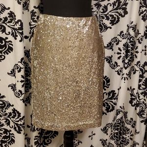 White House Black Market Sequin Skirt